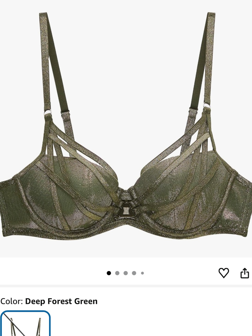 Savage x Fenty bra forest green